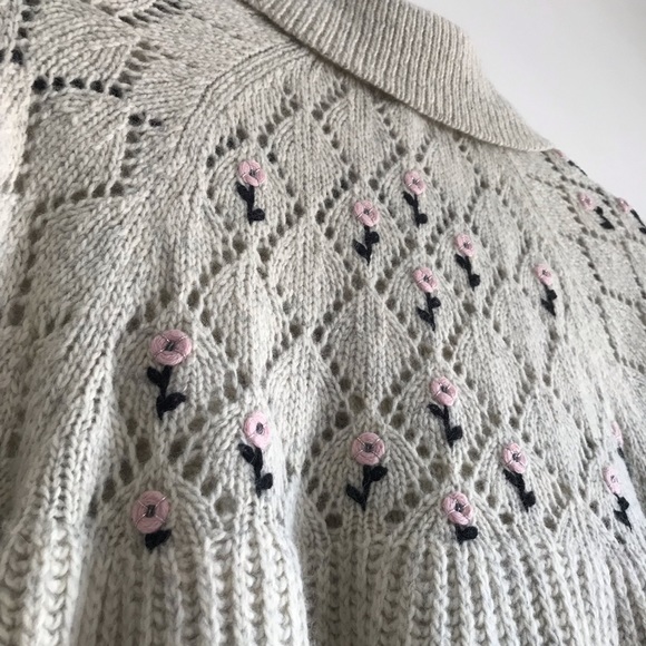 Anthropologie Sleeping on Snow Romantic Cardigan - Picture 5 of 5